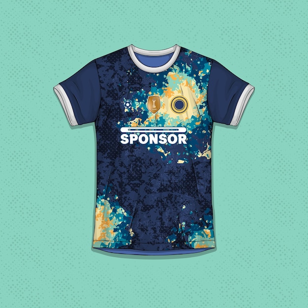 Free vector sublimation sports apparel designs professional football shirt templates