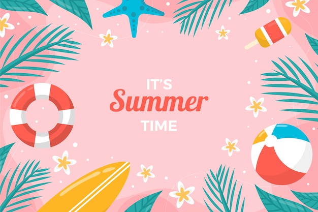 Free vector summer background