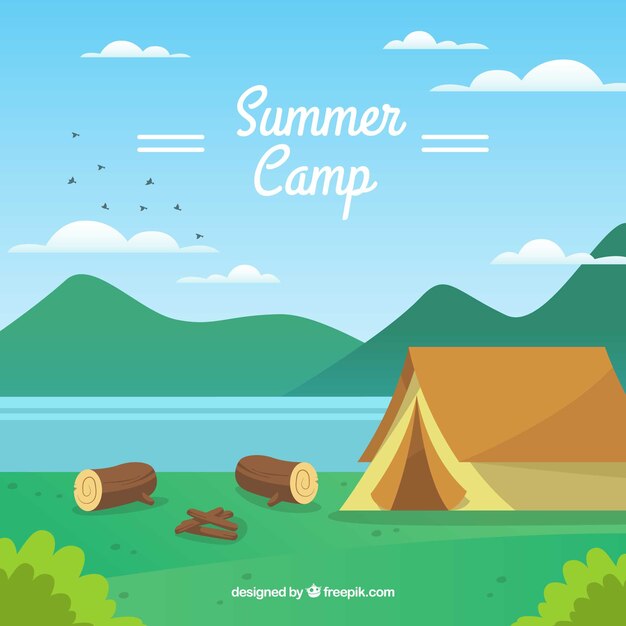 Summer camp background