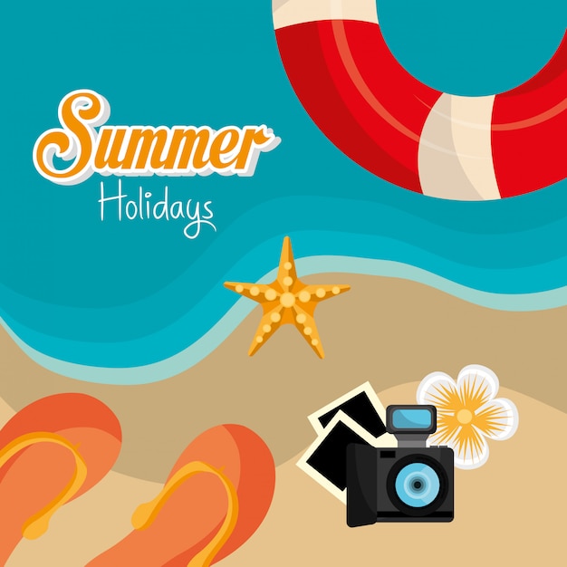 Free Vector summer design.