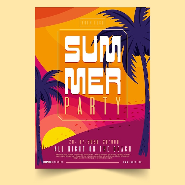 Summer party poster concept