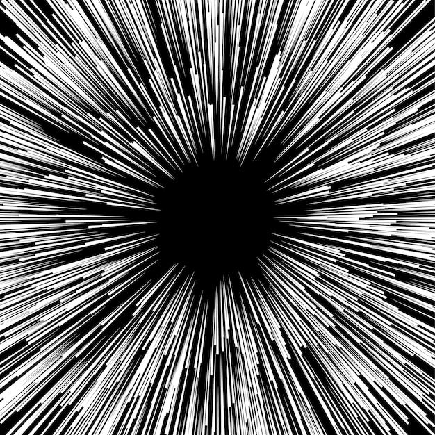Sun star burst monochrome radial ray line background abstract anime graphic speed frame motion action and explosion
