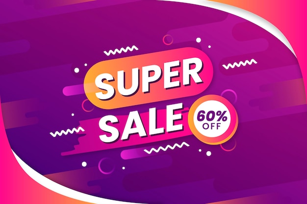 Super sale with discount background