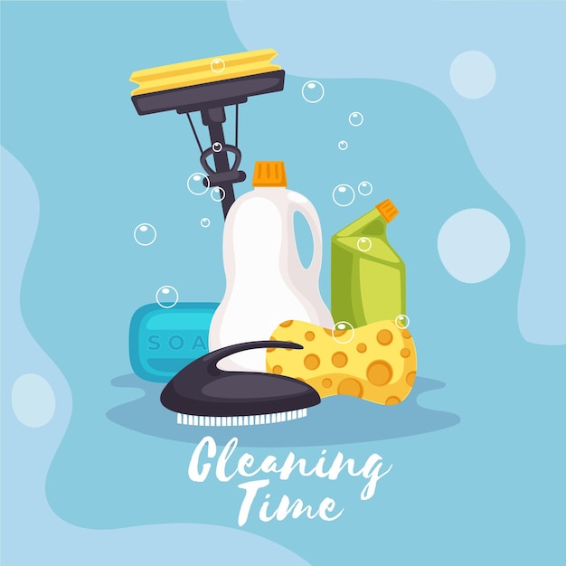 Surface cleaning equipment illustrated