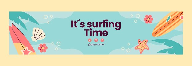 Surfing adventure  twitch banner