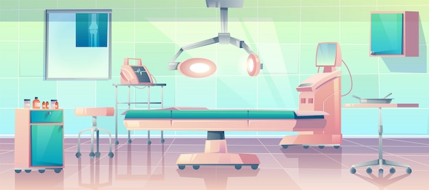 Free vector surgery room illustration