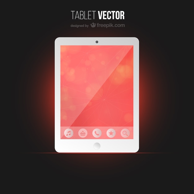 Free vector tablet device