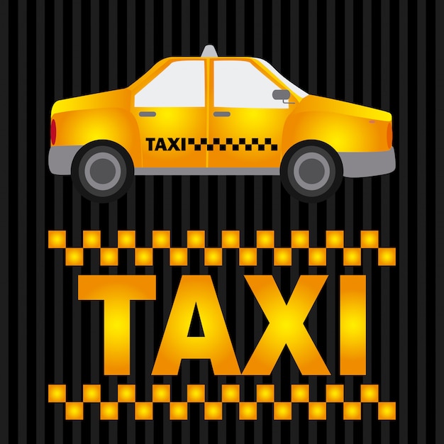 Free Vector taxi graphic design