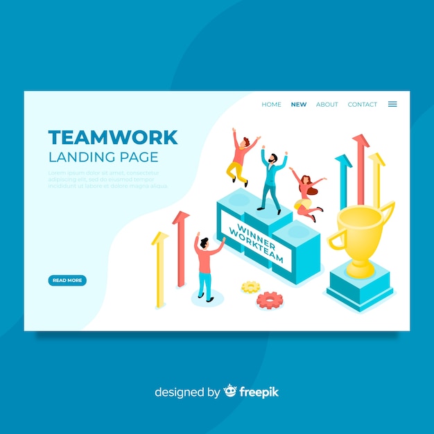 Teamwork landing page