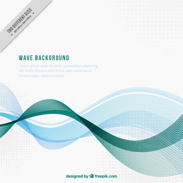 Free Vector technological background with wavy lines