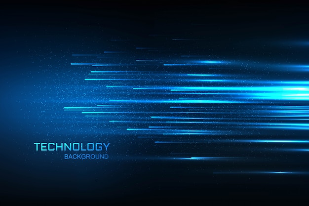 Technology digital concept blue background