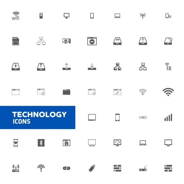 Free Vector technology icons