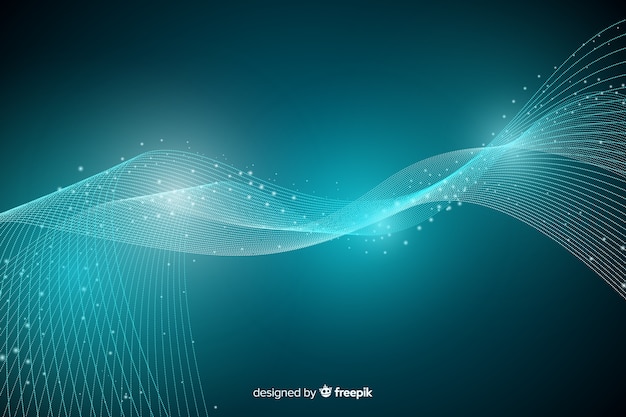 Free Vector technology particle abstract background