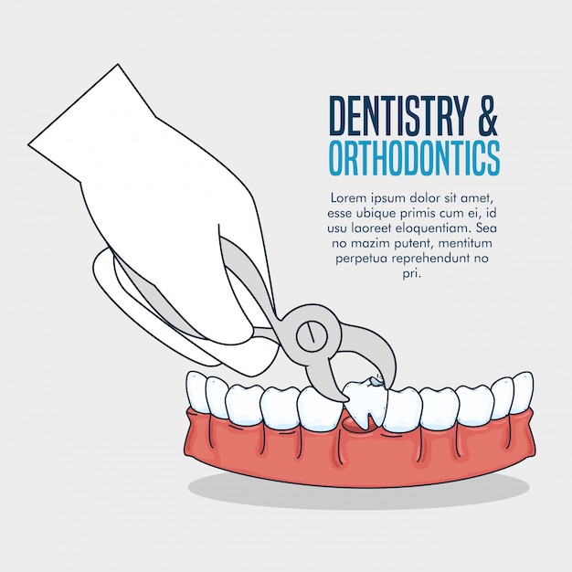 Teeth medicine treatment with dental extractor