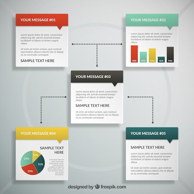 Text box infography