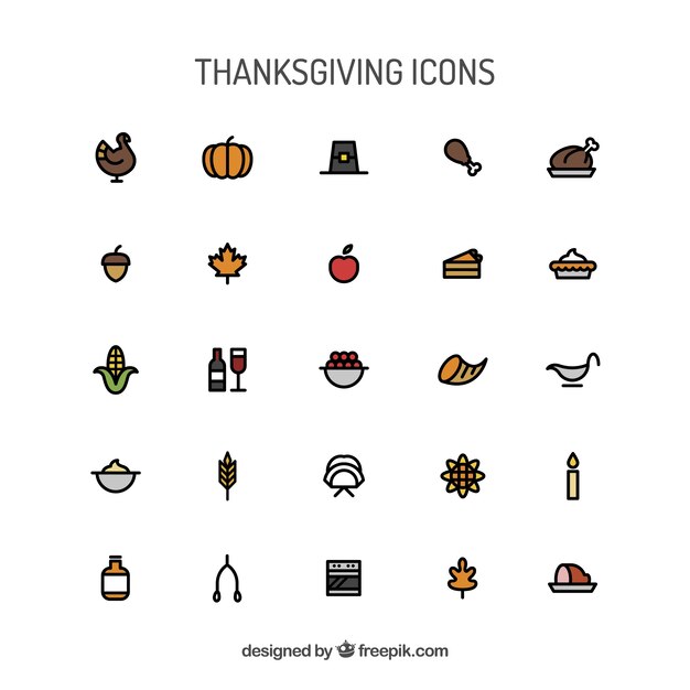 Thanksgiving icons