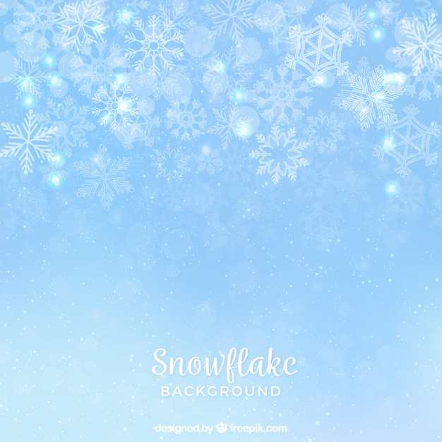 Free Vector thin snowflake background