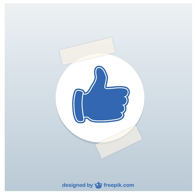 Free Vector thumbs up sticker