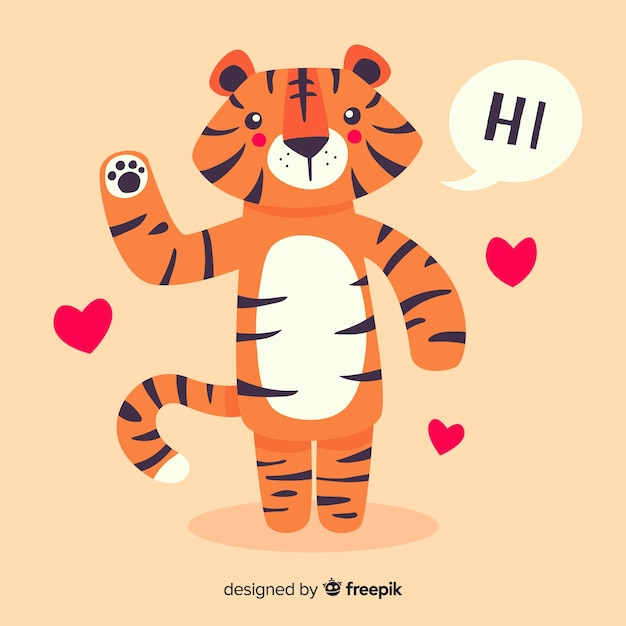 Free Vector tiger background