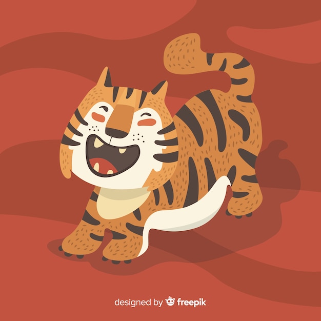 Free vector tiger background