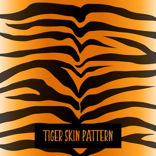 Free Vector tiger skin pattern texture design