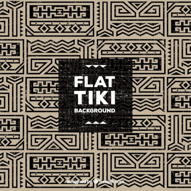 Free Vector tiki background design