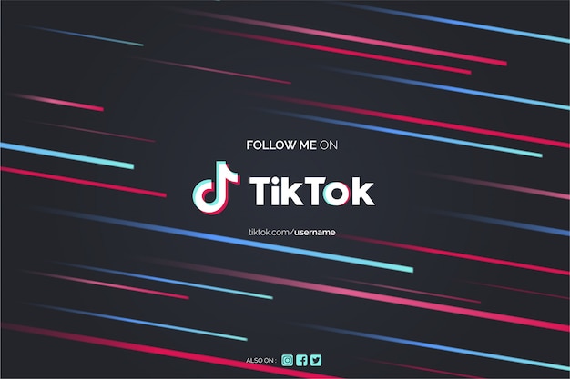 Free vector tiktok promotion background