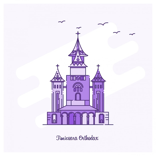 Free Vector timisoara orthodax landmark