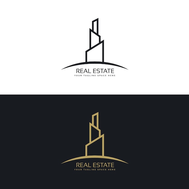 Free Vector tower real estate logo