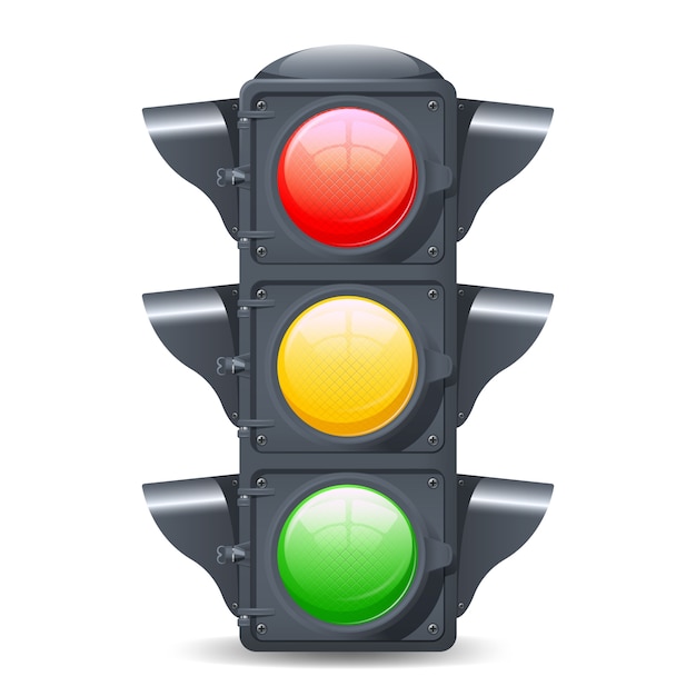 Free Vector traffic lights realistic