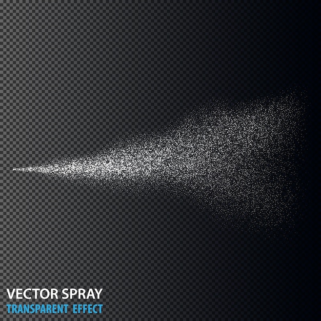 Free Vector transparent water spray cosmetic dust and dots