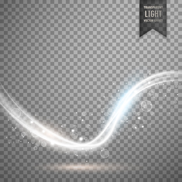 Free vector transparent white bokeh light effect
