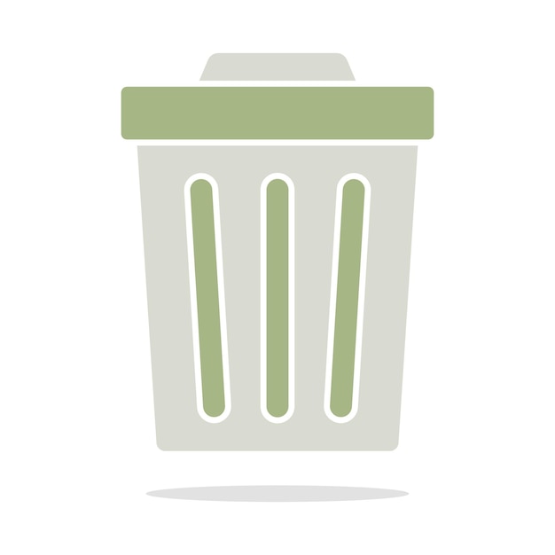 Free Vector trash can glyph style