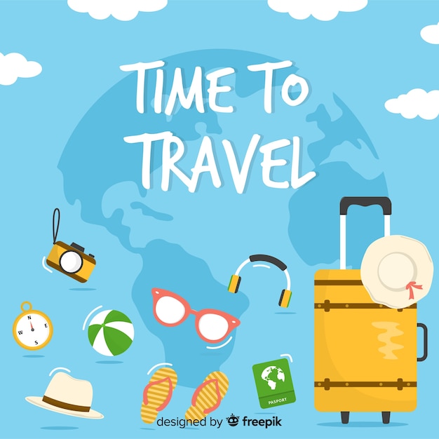 Free Vector travel background