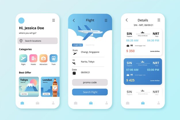 Travel booking app