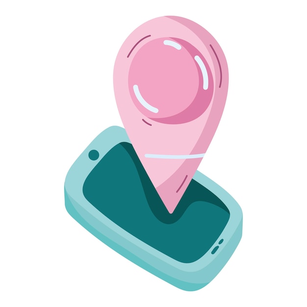 Free Vector travel mobile app icon isolated