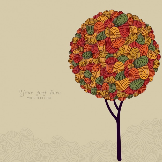 Free Vector tree background design