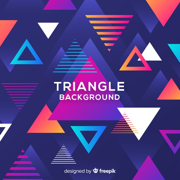 Free Vector triangle background