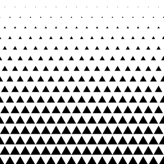 Free vector triangle pattern vector background in black and white