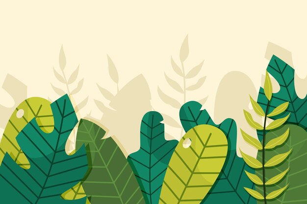 Tropical leaves background