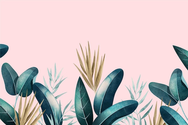 Free vector tropical mural wallpaper