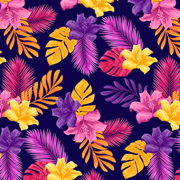 Free Vector tropical pattern