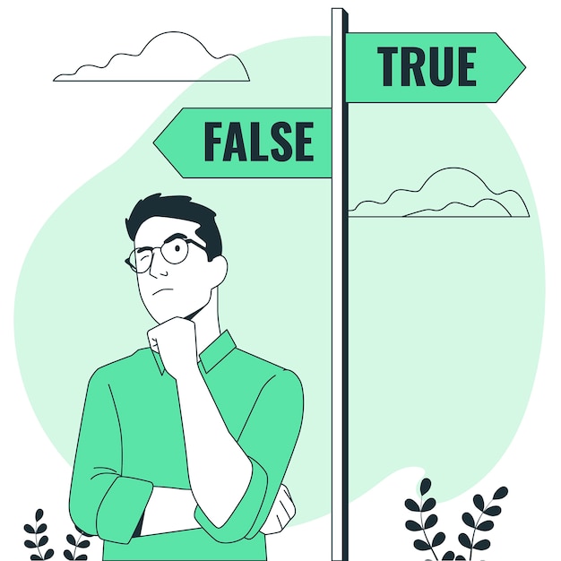 Free Vector truth concept illustration