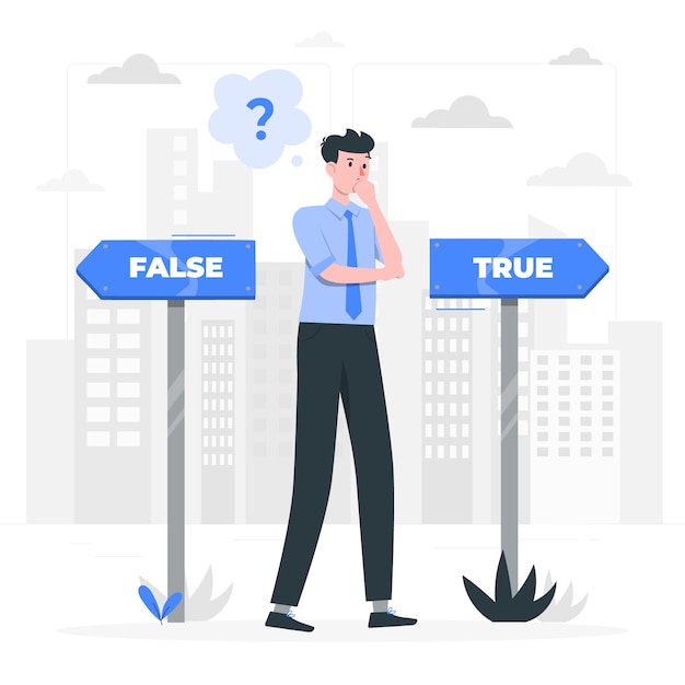 Free Vector truth concept illustration