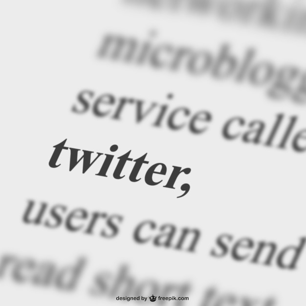 Free Vector twitter lettering