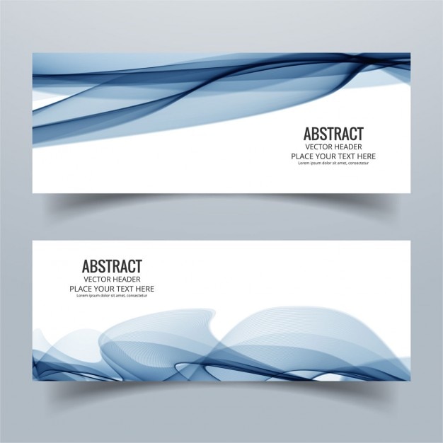 Free Vector two abstract banners with smoke texture