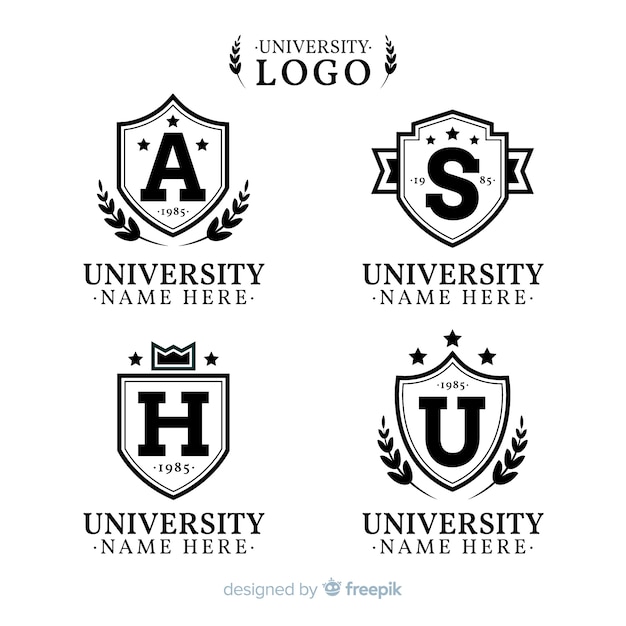 Free Vector university logo