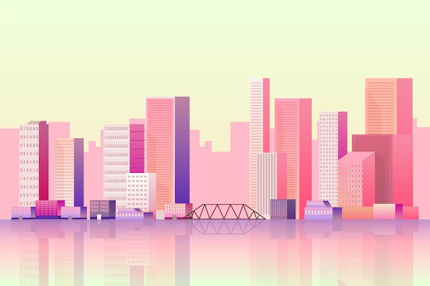 Urban city - background for video conferencing