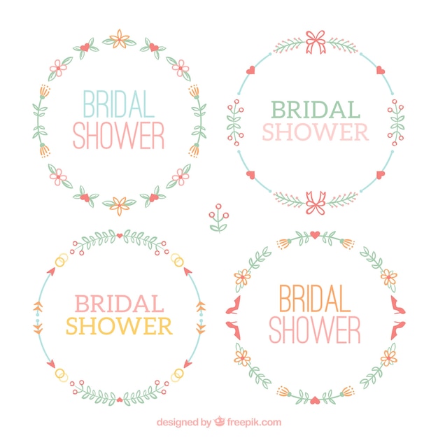 Various floral wedding frames