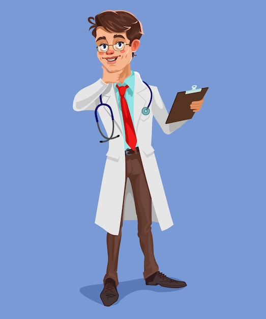 Free vector vector 3d doctor